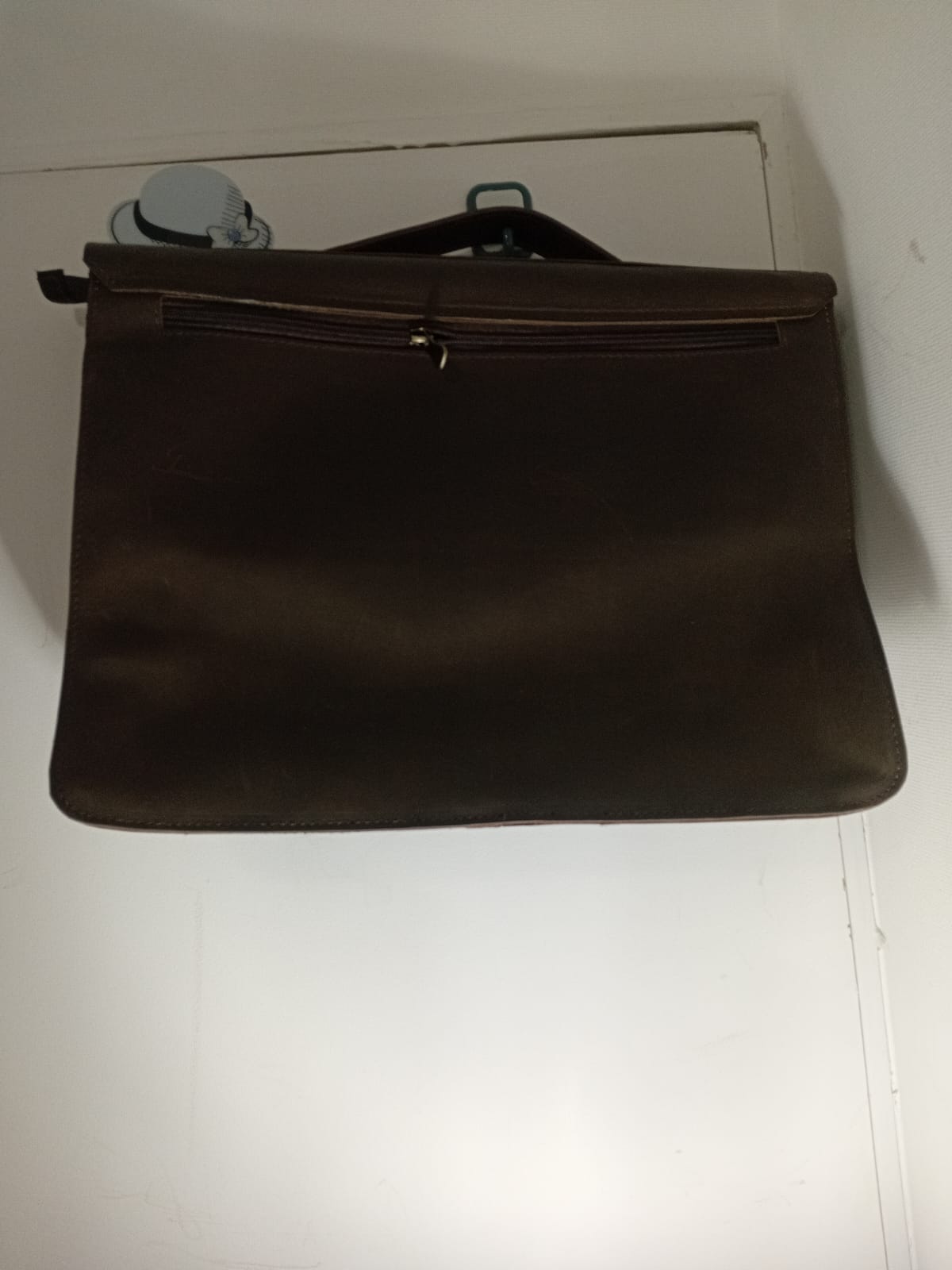 Maletín clásico de cuero-unisex